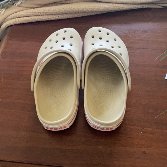 Tan and pink “Crocband” Crocs - Picture 3 of 5